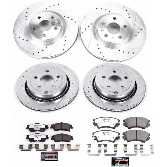 PowerStop Z26 Street Performance Ceramic Brake Pad and Drilled & Slotted Rotor K