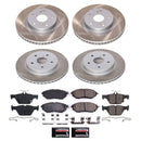 PowerStop Semi-Coated Rotor and Low-Dust Ceramic Brake Pad Kit