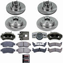PowerStop OE Stock Replacement Low-Dust Ceramic Brake Pad, Rotor and Caliper Kit