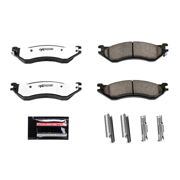 PowerStop Z36 Truck And Tow Carbon-Fiber Ceramic Brake Pads With Hardware