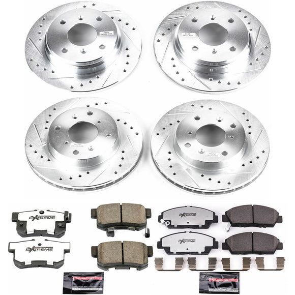 PowerStop Z26 Street Performance Ceramic Brake Pad and Drilled & Slotted Rotor K