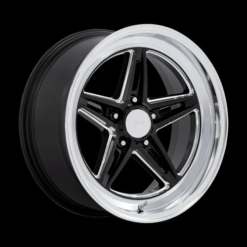 18X10 American Racing Vintage VN514 Groove Black 5X114.3 5X4.5 ET12 Wheel - 0