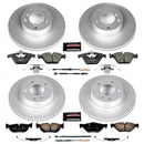 PowerStop Genuine Geomet Coated Rotor and Carbon-Fiber Ceramic Brake Pad Kit