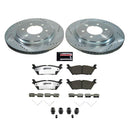PowerStop Z36 Carbon-Fiber Ceramic Brake Pad with Drilled and Slotted Rotor Kit