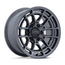 17x8.5 KMC KM732 Archer Gloss Anthracite 6x139.7 ET25 CB106.1 Wheel Rim