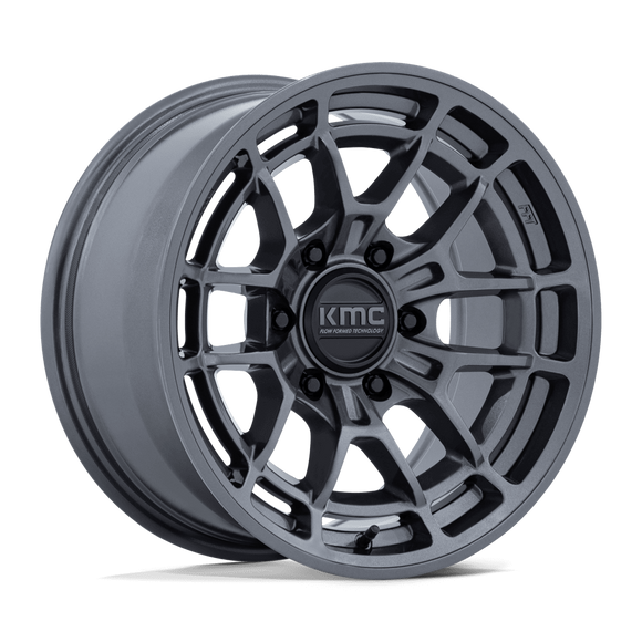 17x8.5 KMC KM732 Archer Gloss Anthracite 6x139.7 ET25 CB106.1 Wheel Rim