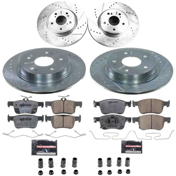 Z26 Street Performance Ceramic Brake Pad and Drilled & Slotted Rotor Kit
