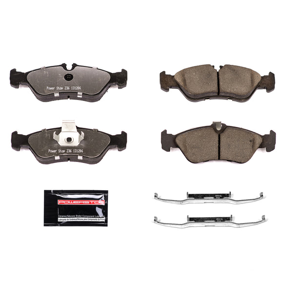 PowerStop Z36 Truck And Tow Carbon-Fiber Ceramic Brake Pads With Hardware