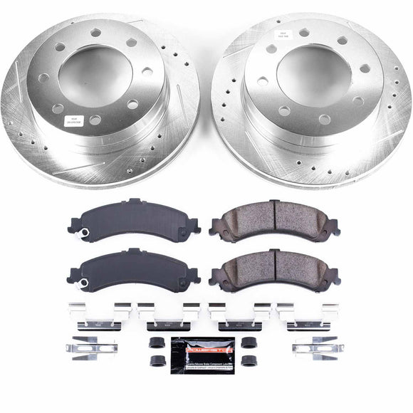 PowerStop Z23 Daily Driver Carbon-Fiber Ceramic Brake Pad and Drilled & Slotted