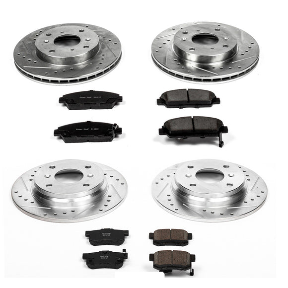 PowerStop Z23 Daily Driver Carbon-Fiber Ceramic Brake Pad and Drilled & Slotted