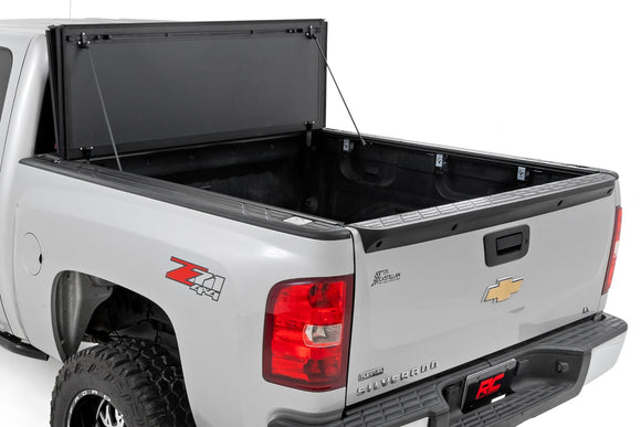 Rough Country Hard Tri-Fold Bed Cover 5'9" Bed For Chevy GMC 1500 07-13