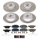PowerStop Semi-Coated Rotor and Low-Dust Ceramic Brake Pad Kit