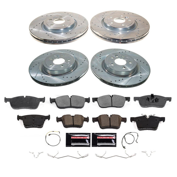 PowerStop Z23 Daily Driver Carbon-Fiber Ceramic Brake Pad and Drilled & Slotted