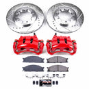 PowerStop Z23 Daily Driver Carbon-Fiber Ceramic Pads Drilled & Slotted Rotor & C