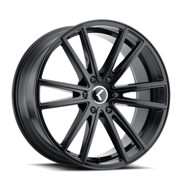 17x8 Kraze KR190 Lusso Gloss Black 5x112 ET38 Wheel Rim
