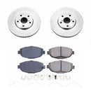 PowerStop Genuine Geomet Coated Rotor and Low-Dust Ceramic Brake Pad Kit