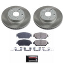 PowerStop Semi-Coated Rotor and Low-Dust Ceramic Brake Pad Kit