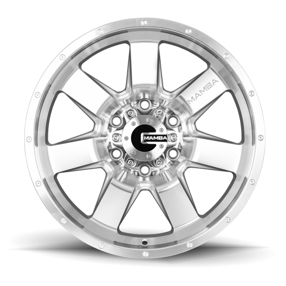 17x9 Mamba M14 Wheel/Rim 6x139.7 17x9 6-139.7 17-9 Silver ET-12