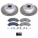 PowerStop Semi-Coated Rotor and Low-Dust Ceramic Brake Pad Kit