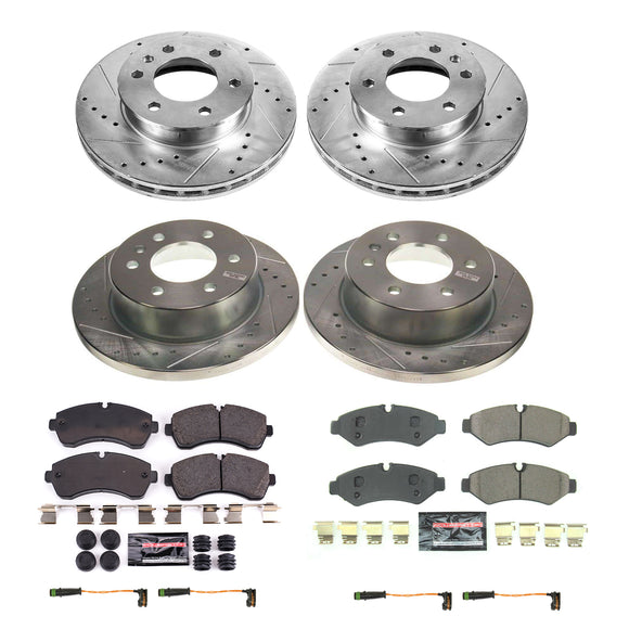 PowerStop Z23 Daily Driver Carbon-Fiber Ceramic Brake Pad and Drilled & Slotted