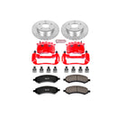 PowerStop Z23 Daily Driver Carbon-Fiber Ceramic Pads Drilled & Slotted Rotor & C