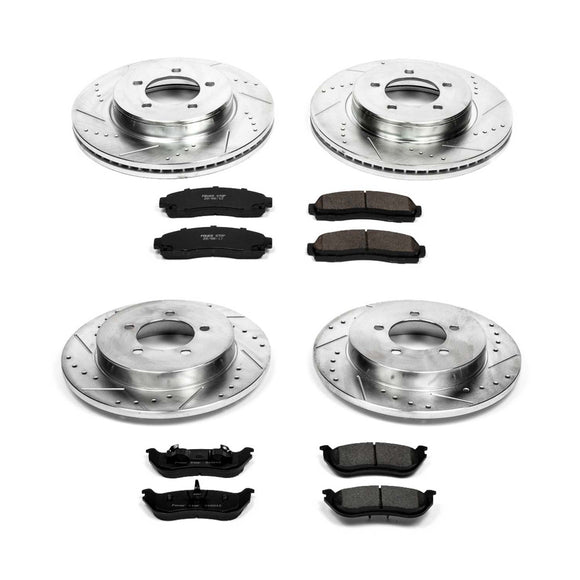 PowerStop Z23 Daily Driver Carbon-Fiber Ceramic Brake Pad and Drilled & Slotted