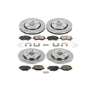 PowerStop OE Stock Replacement Low-Dust Ceramic Brake Pad and Rotor Kit