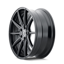 18x8 Kraze Cosmos Gloss Black 5x108 ET40 CB63.5 Wheel Rim