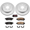 PowerStop Genuine Geomet Coated Rotor and Low-Dust Ceramic Brake Pad Kit