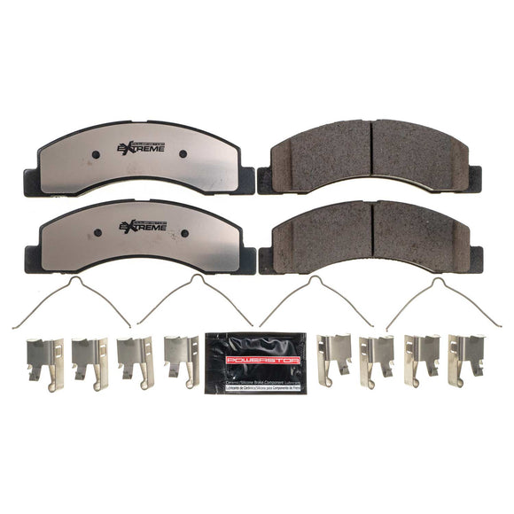 PowerStop Z36 Truck And Tow Carbon-Fiber Ceramic Brake Pads With Hardware