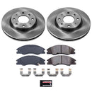 PowerStop OE Stock Replacement Low-Dust Ceramic Brake Pad and Rotor Kit