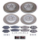 PowerStop Semi-Coated Rotor and Low-Dust Ceramic Brake Pad Kit