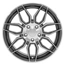 18" Replica Wheel CV03C Gunmetal Machined Wheel