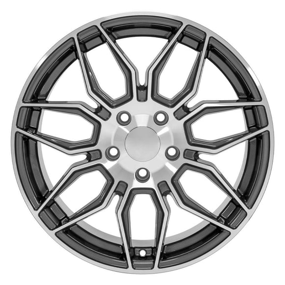 18" Replica Wheel CV03C Gunmetal Machined Wheel