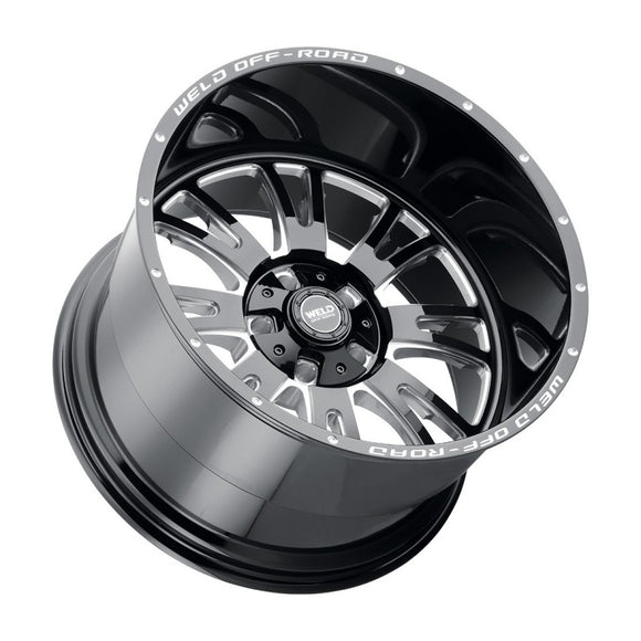 20x12 WELD Off-Road Slingblade Black Milled 8x165.1 ET-44 CB125.1 Wheel Rim