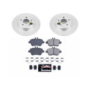 PowerStop Genuine Geomet Coated Rotor and Carbon-Fiber Ceramic Brake Pad Kit