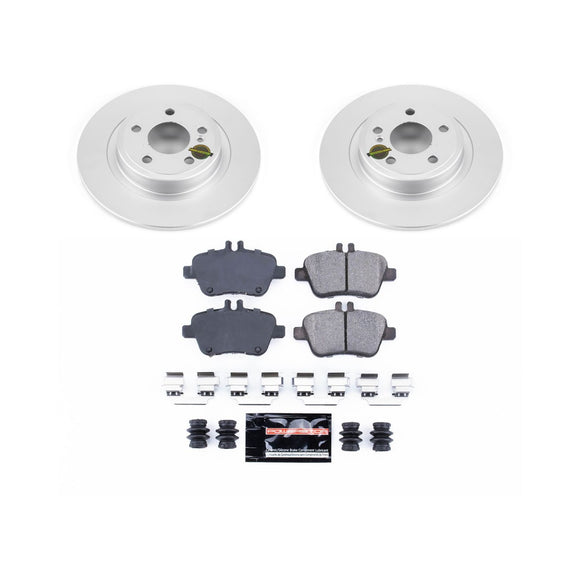 PowerStop Genuine Geomet Coated Rotor and Carbon-Fiber Ceramic Brake Pad Kit
