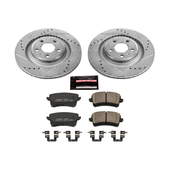 PowerStop Z23 Daily Driver Carbon-Fiber Ceramic Brake Pad and Drilled & Slotted