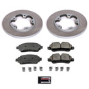 PowerStop Semi-Coated Rotor and Low-Dust Ceramic Brake Pad Kit