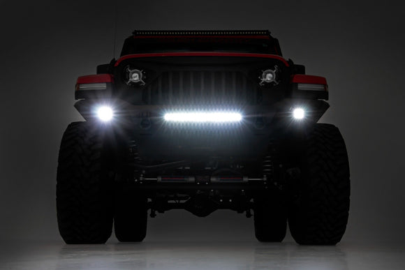 Rough Country Front Bumper Skid Plate For Jeep Gladiator Wrangler 18-23