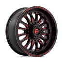18X7 Fuel UTV D822 ARC UTV Gloss Black Milled Red 4X137 ET13 Wheel Rim