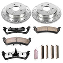 PowerStop Z36 Carbon-Fiber Ceramic Brake Pad with Drilled and Slotted Rotor Kit