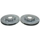 PowerStop Evolution Drilled Slotted Rotors Pair Front For Ford Escape