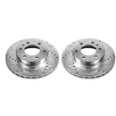 PowerStop Evolution Drilled Slotted Rotors Pair Front For Dodge Sprinter 2500