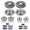 PowerStop OE Stock Replacement Low-Dust Ceramic Brake Pad, Rotor and Caliper Kit