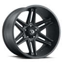 20x10 Vision 363 Razor Satin Black Wheel 5x127 ET-25 CB78.1