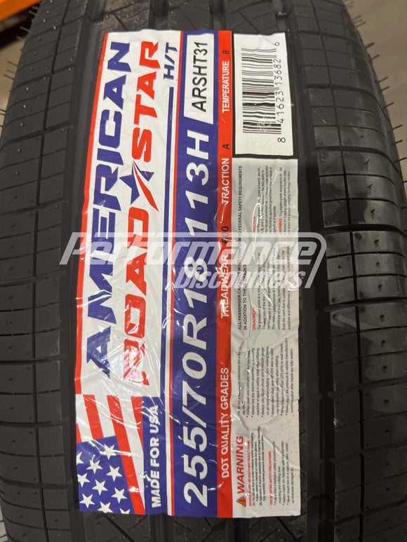 255/70R18 American Roadstar H/T 113H BSW SL 255 70 18 2557018