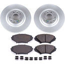 PowerStop Genuine Geomet Coated Rotor and Low-Dust Ceramic Brake Pad Kit