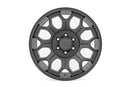 20x9 Rough Country 77 Series Gunmetal Gray 6x139.7 6x5.5 ET18 Wheel Rim