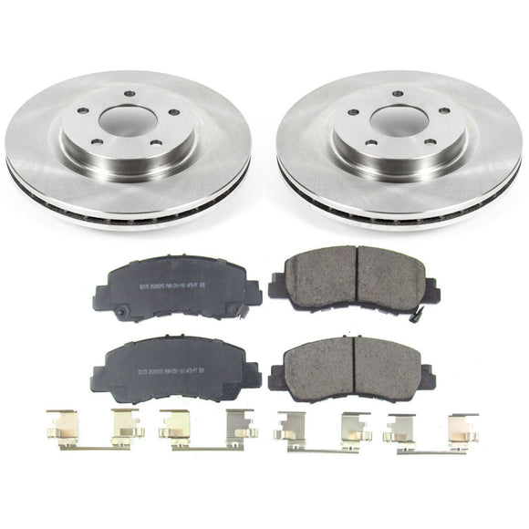 PowerStop OE Stock Replacement Low-Dust Ceramic Brake Pad and Rotor Kit